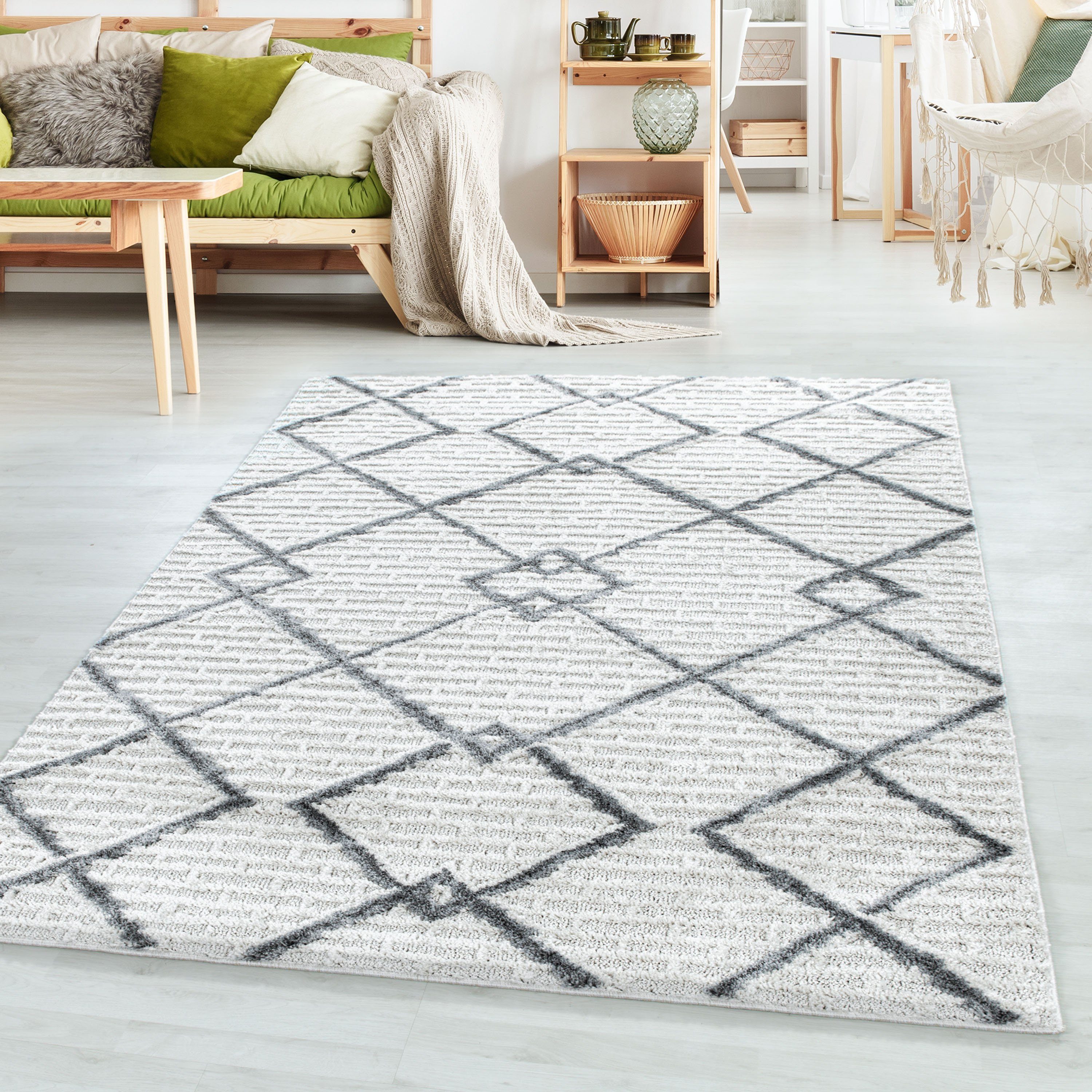 SIMPEX24 Teppich Boho Design, Läufer, Höhe: günstig online kaufen