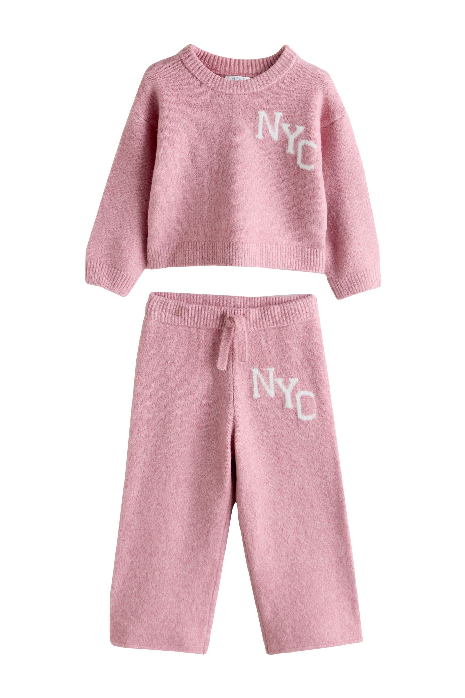 Next Strickjacke Bequemes Strick-Set „NYC“ (2-tlg)