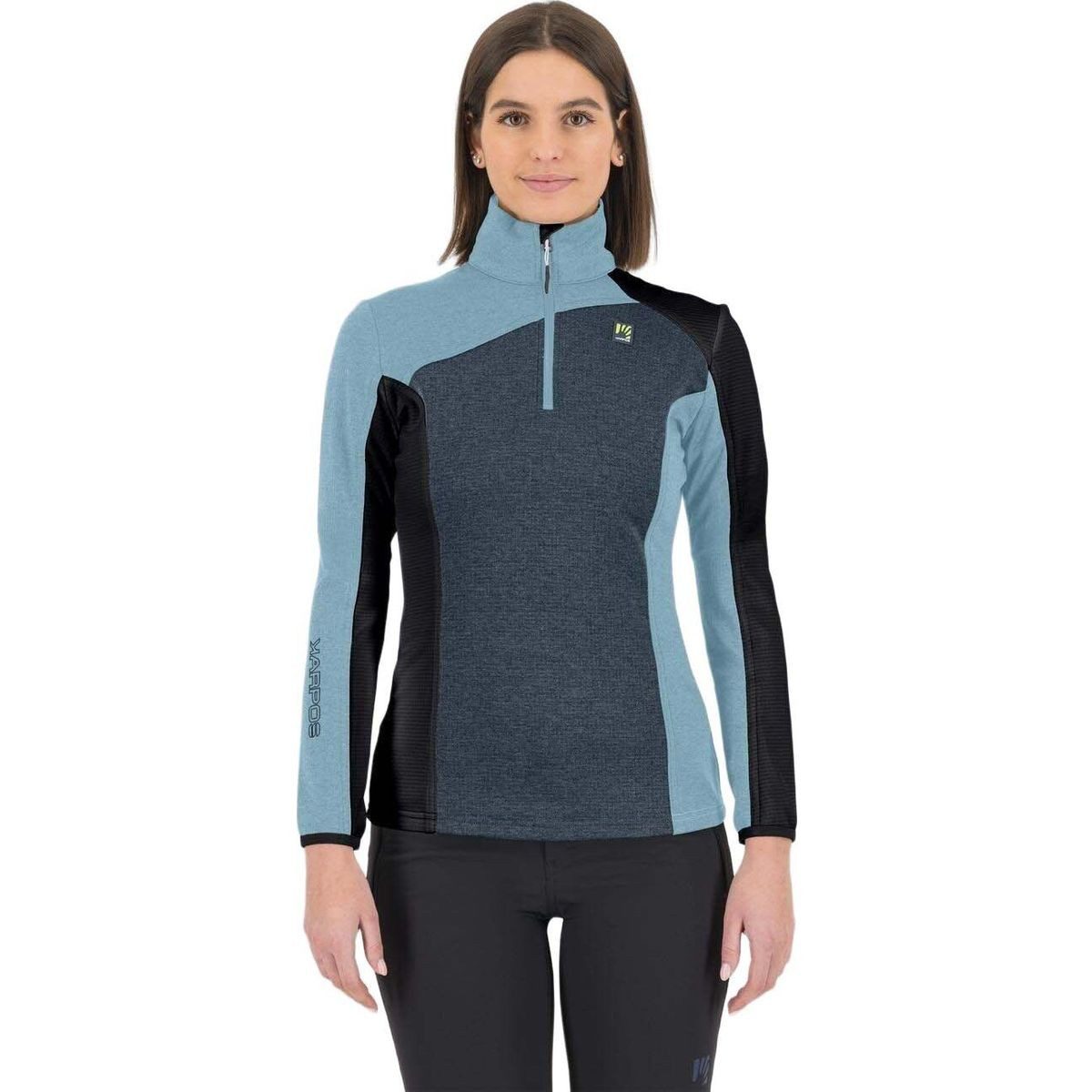 Karpos Fleecejacke Federa Half-zip W Fleece Warmer, leichter Fleece mit guter Wärmeisolation. Er ist vielseitig
