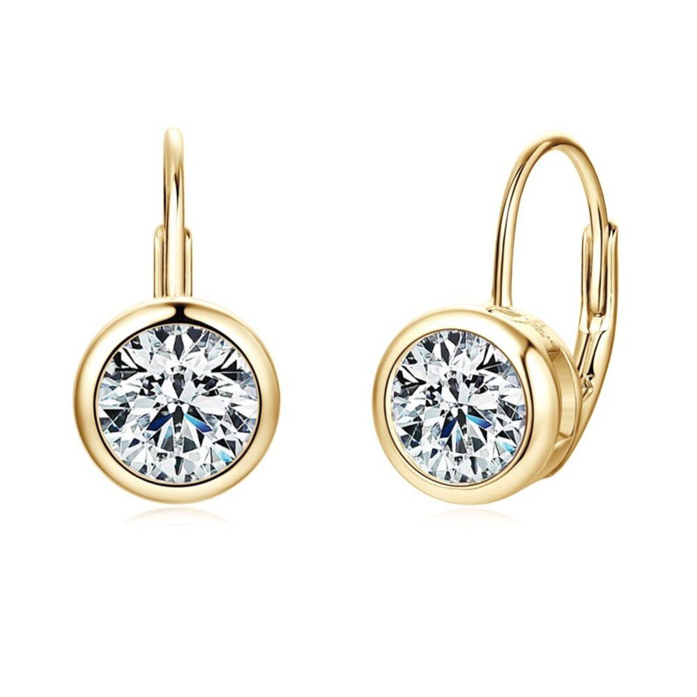 ROUGEMONT Paar Creolen Elegante. Oissanit Creolen Ohrhänger 925 Sterling Si günstig online kaufen