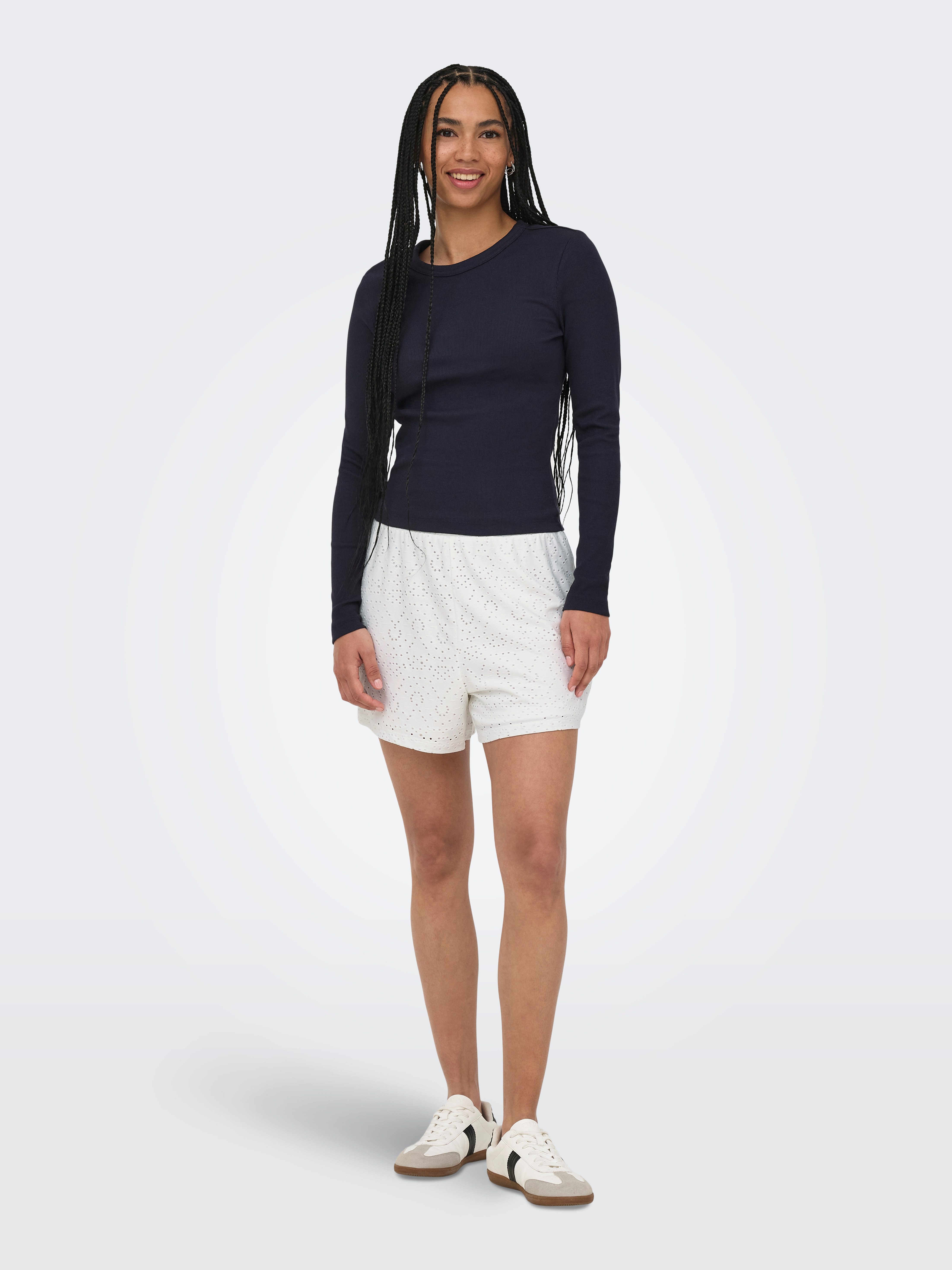 ONLY Shorts ONLSMILLA LOOSE SHORTS JRS Materialmix, loose fit – Bild 3 von 5