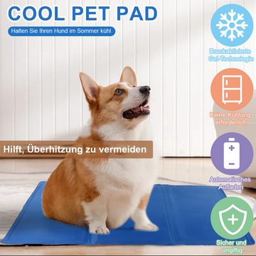 Novzep Hundematte Kühlmatte für Hunde und Katzen, 20 x 35 Zoll, faltbares, selbstkühlendes Pad, ungiftiges Gel-Kühlpad ideal für alle Haustiere