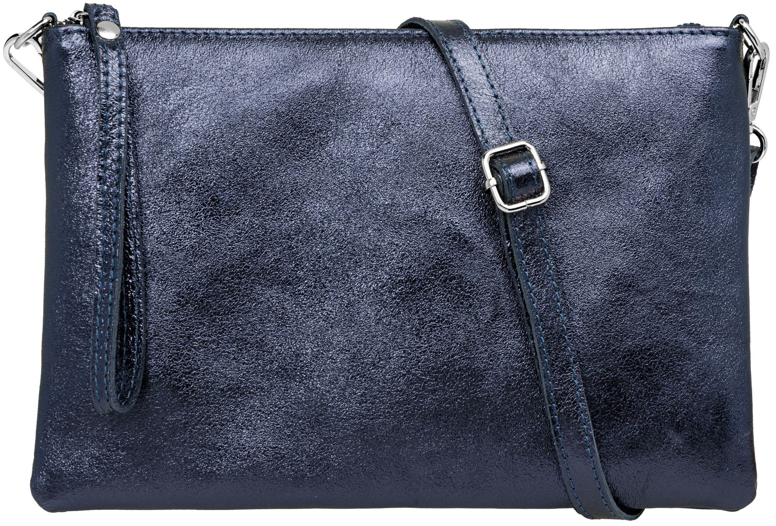 Caspar Clutch XL Leder Umhängetasche Damen günstig online kaufen