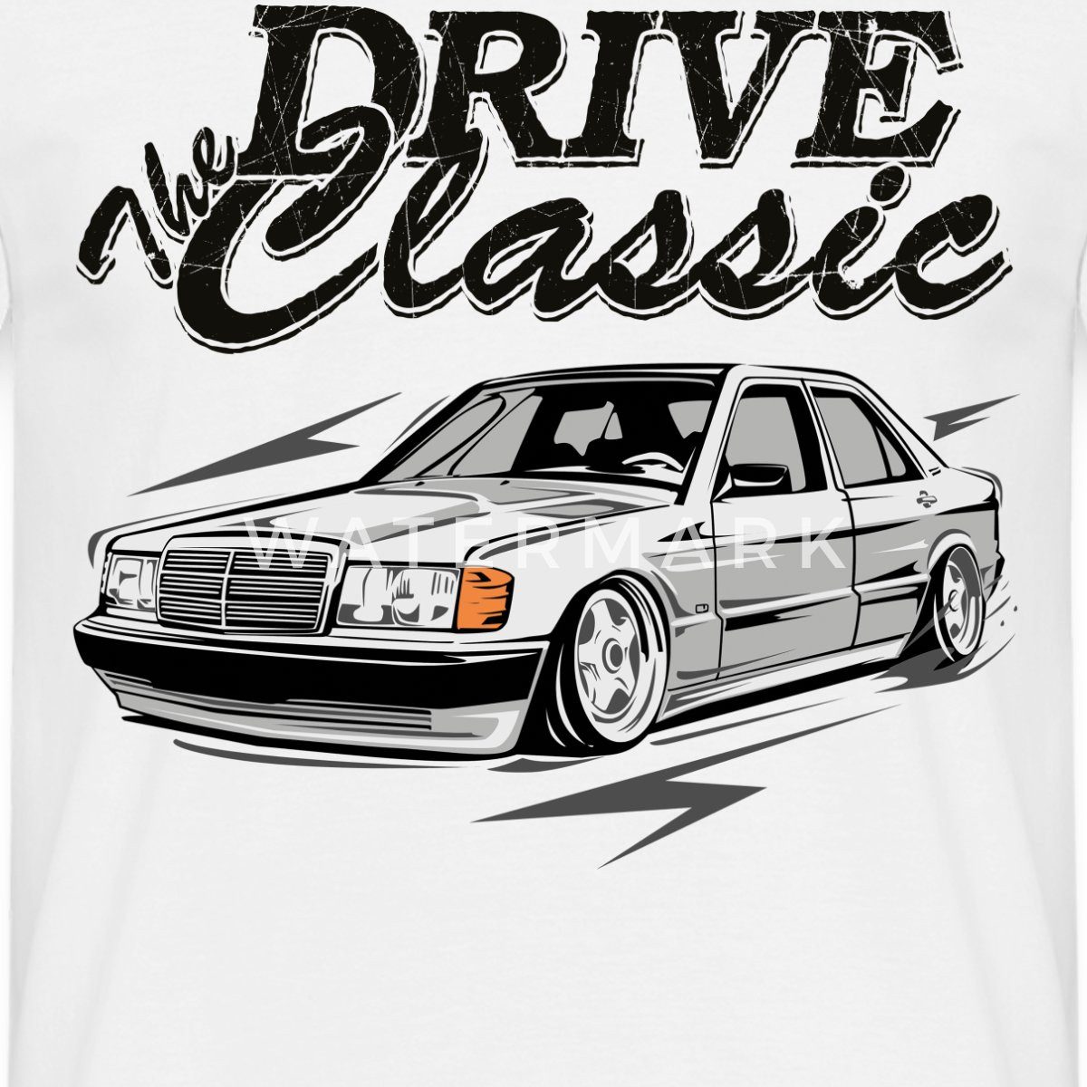 Spreadshirt T-Shirt Drive The Classic Geschenk Youngtimer Auto Fan Männer T günstig online kaufen