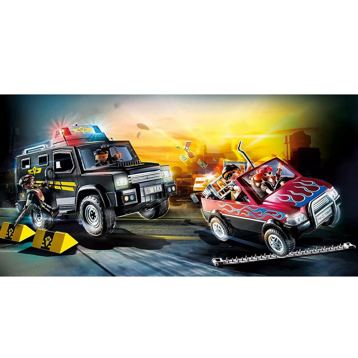 Playmobil® Spielwelt PLAYMOBIL® 70869 - City Action - Polizei, Verfolgung der Bankräuber – Bild 3 von 3