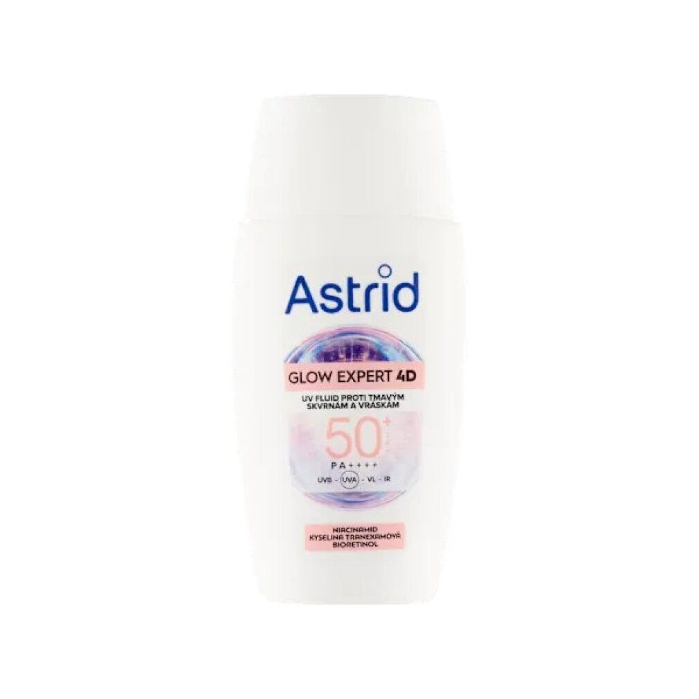 Astrid Körperpflegemittel Gesichtsfluid gegen dunkle Flecken und Falten SPF 50 Glow 4D 50ml