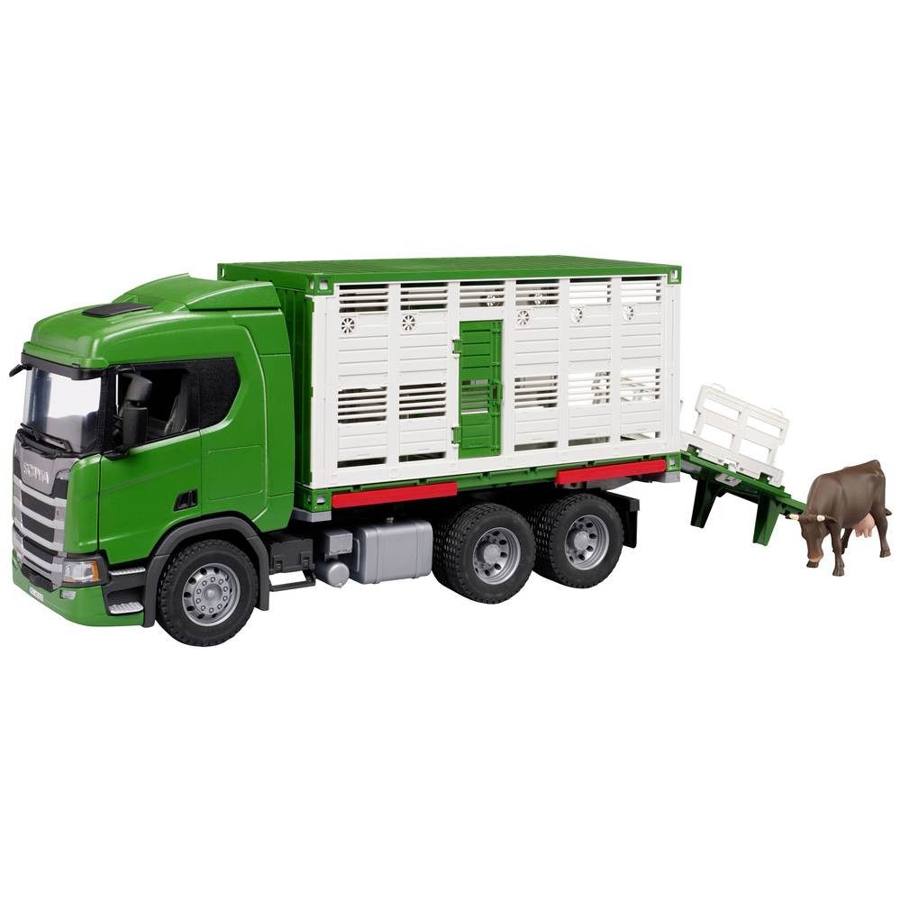 Bruder® Spielzeug-Landmaschine Scania Super 560R Tiertransp.LKW+Rind 03548 günstig online kaufen