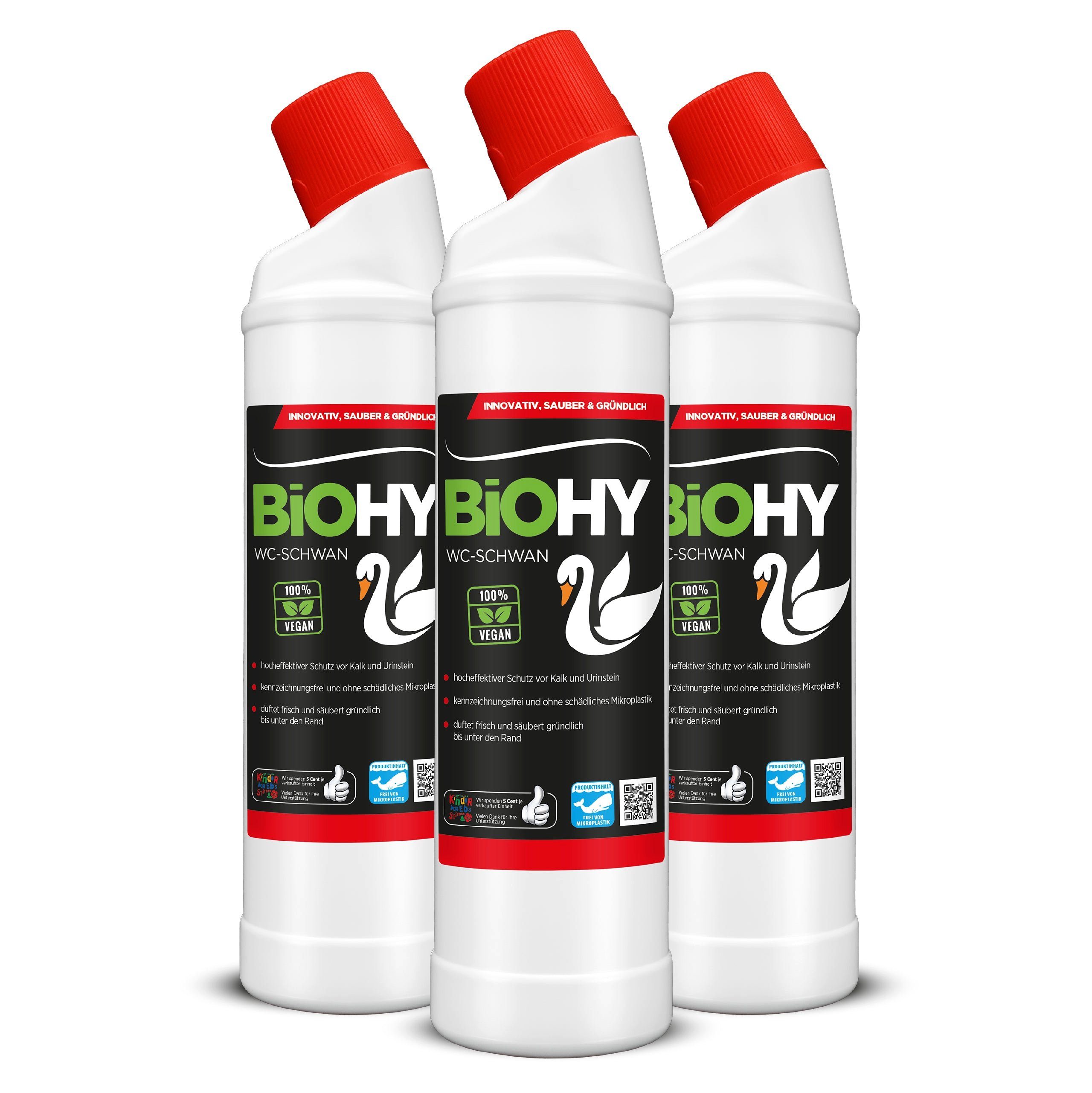 BiOHY BiOHY WC-Schwan 3er Pack (3 x 750 ml Flasche) WC-Reiniger (3-St)