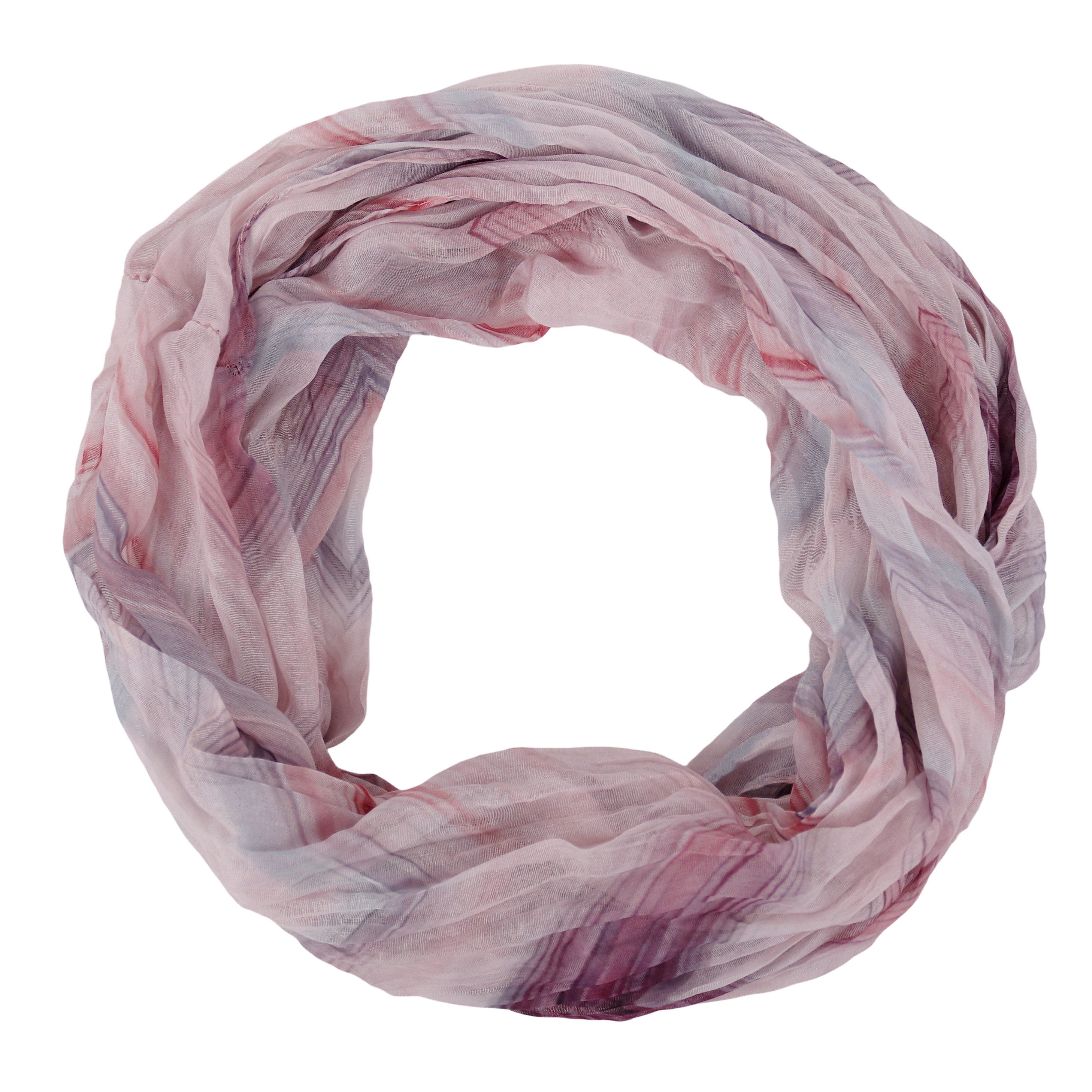 Loop Damen Schal mit Bunt-Muster Weich, Schlauchschal
