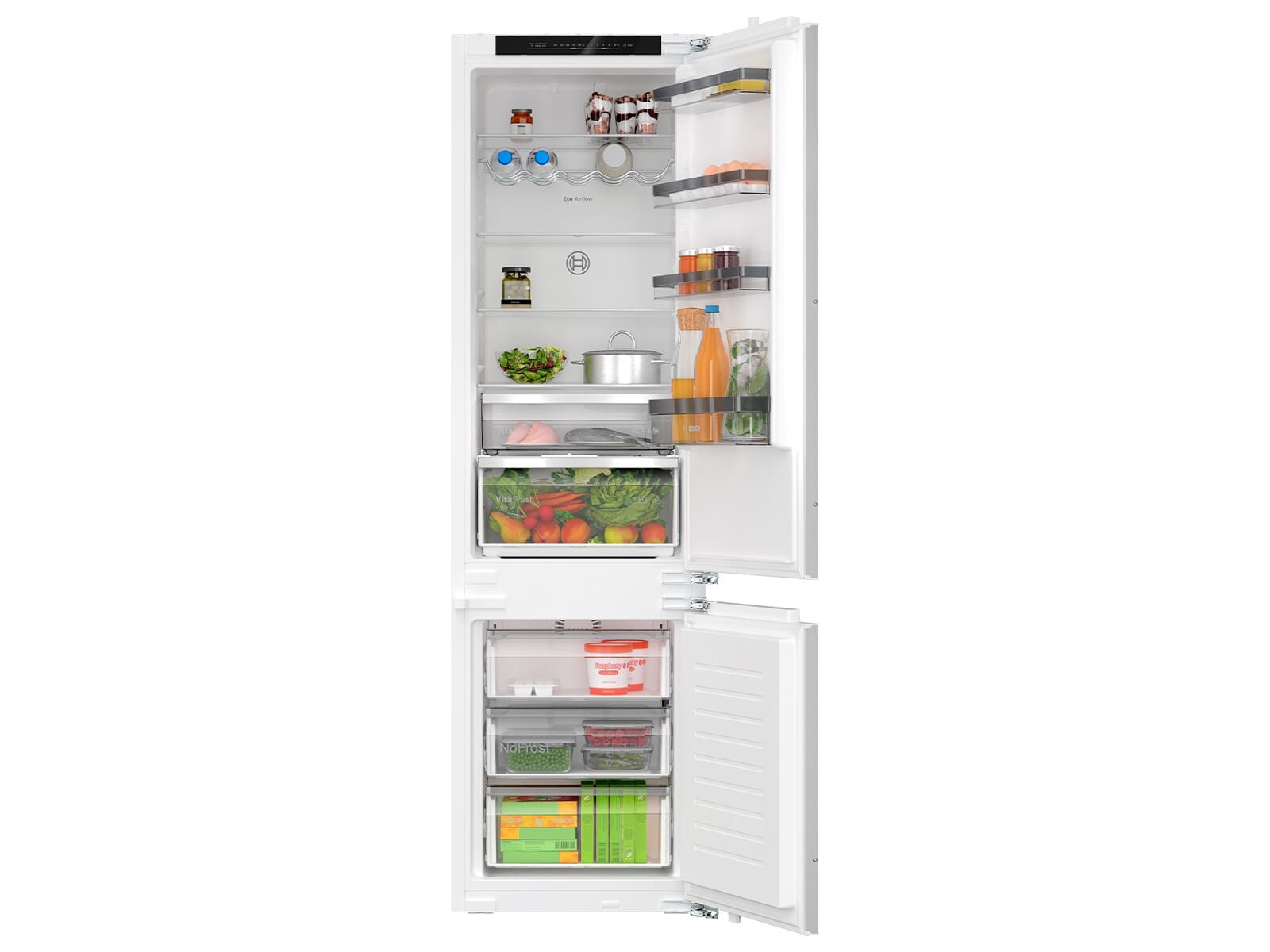 BOSCH Einbaukühlgefrierkombination KIN96VFD0, 0.0 cm hoch, integrierbar