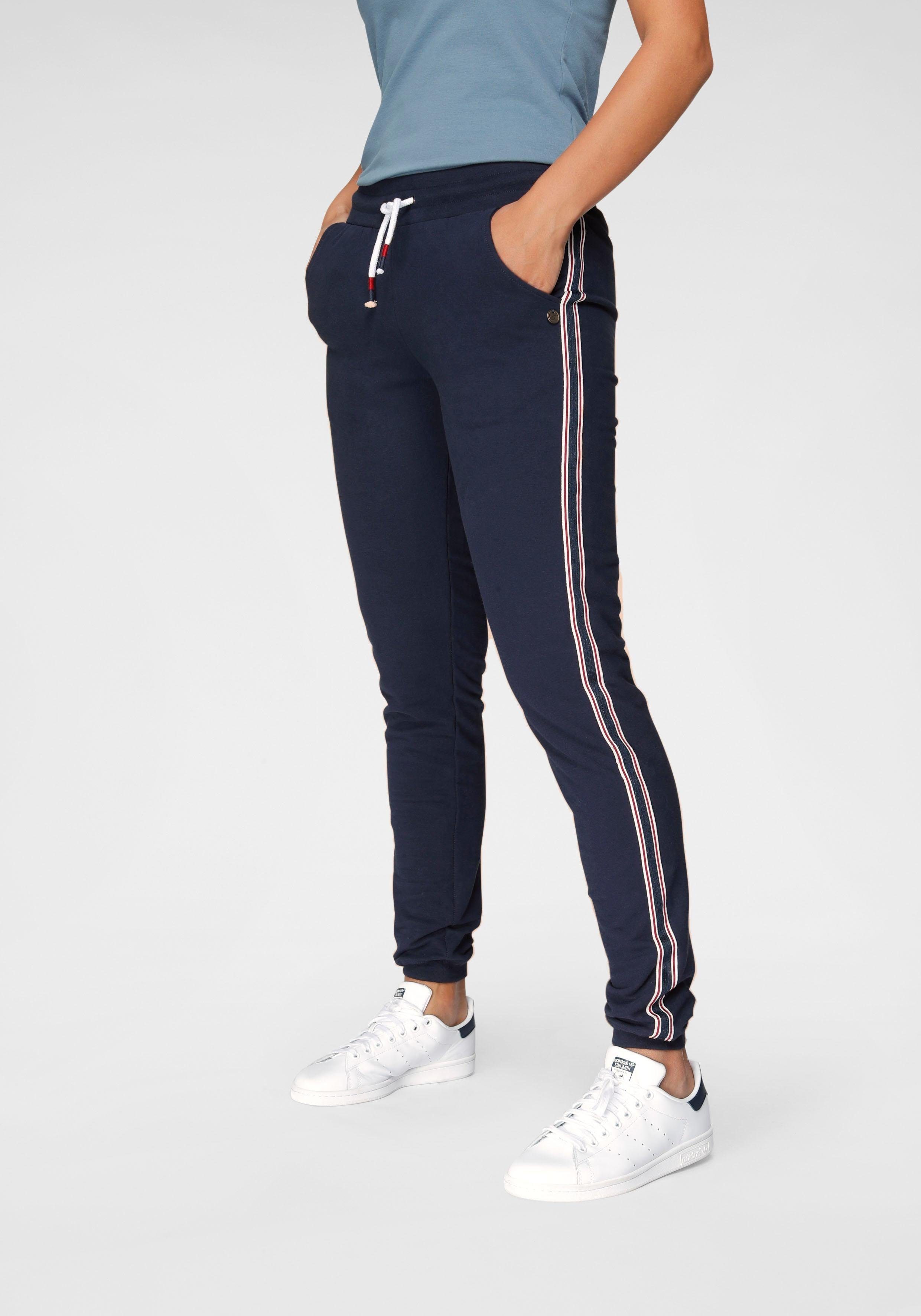 Jogginghose mit Fit Ocean Tapestreifen Sportswear Slim