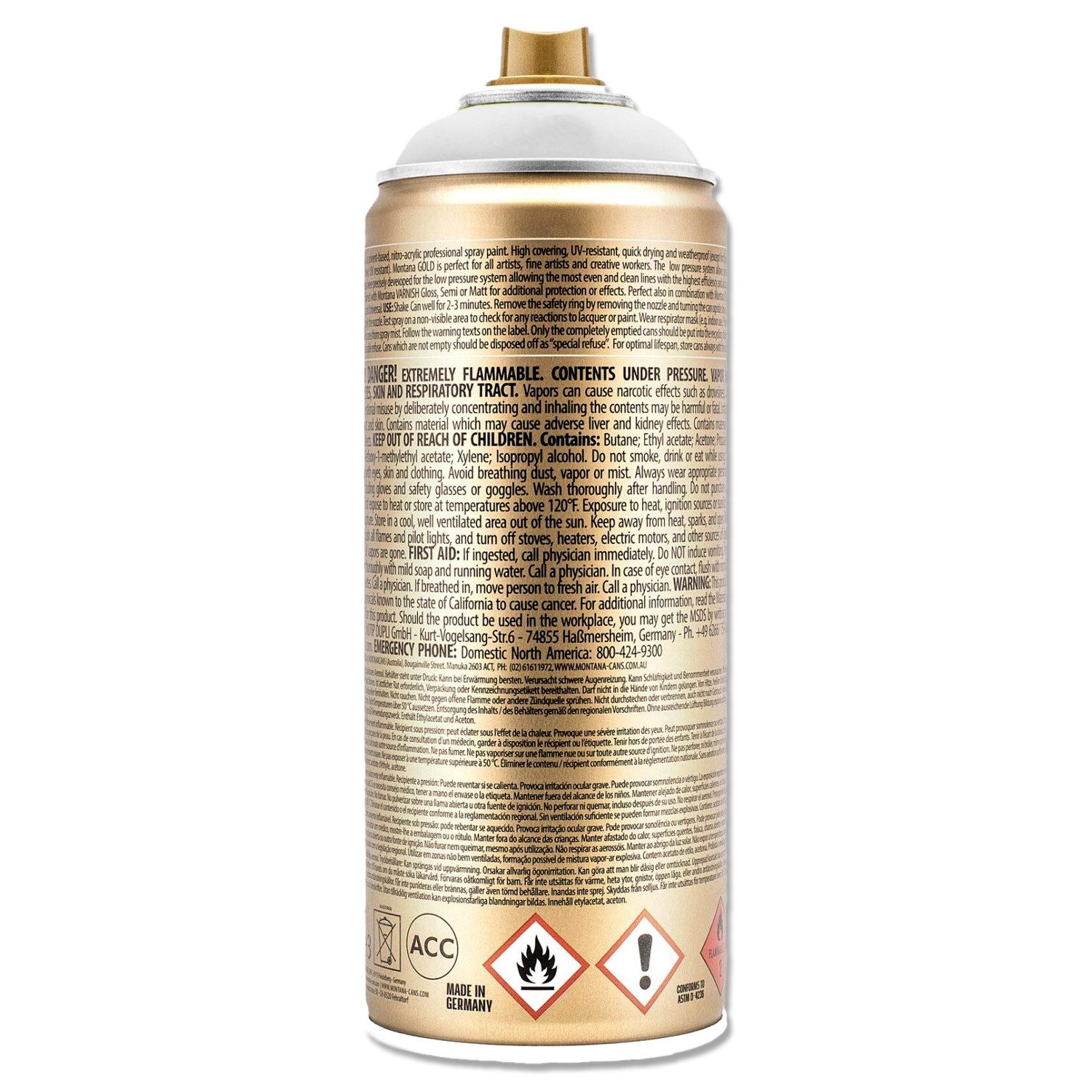 Montana Cans Sprühlack Sprühlack, Montana GOLD, Fluoreszierend, 400ml, Farbauswahl