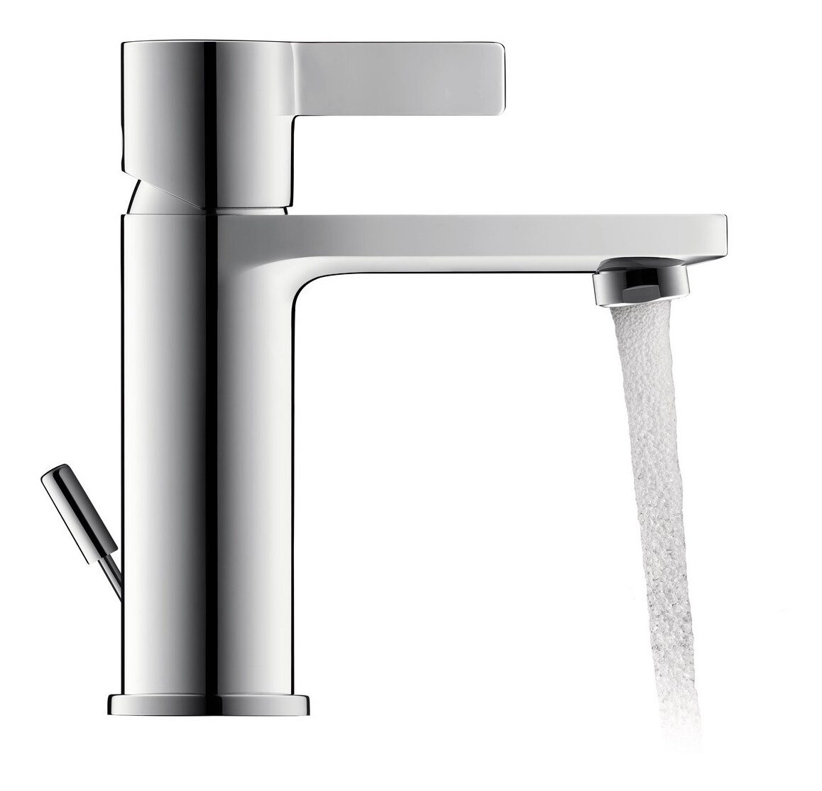 Duravit Waschtischarmatur D-Neo Einhebel Ausladung 109 mm m. Zugstangen-Ablaufgarnitur - Chrom