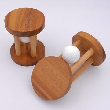 ROMBOL Denkspiele Spiel, Geschicklichkeitsspiel Golfball im Knast, ein lustiges Geschenk nicht nur für Golf-Fans, Holzspiel
