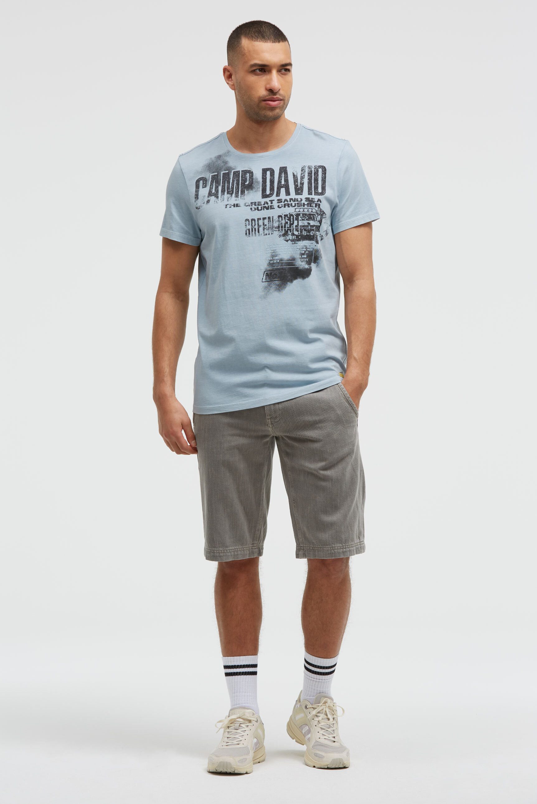 CAMP DAVID Rundhalsshirt aus Baumwolle