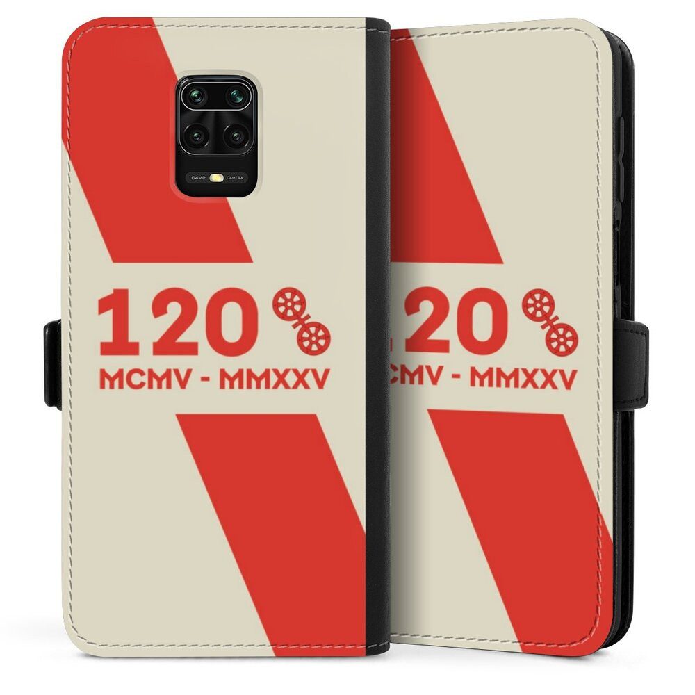 DeinDesign Handyhülle 1. FSV Mainz 05 E.V. 120 Jahre Bundesliga, Xiaomi Redmi Note 9 Pro Hülle Handy Flip Case Wallet Cover