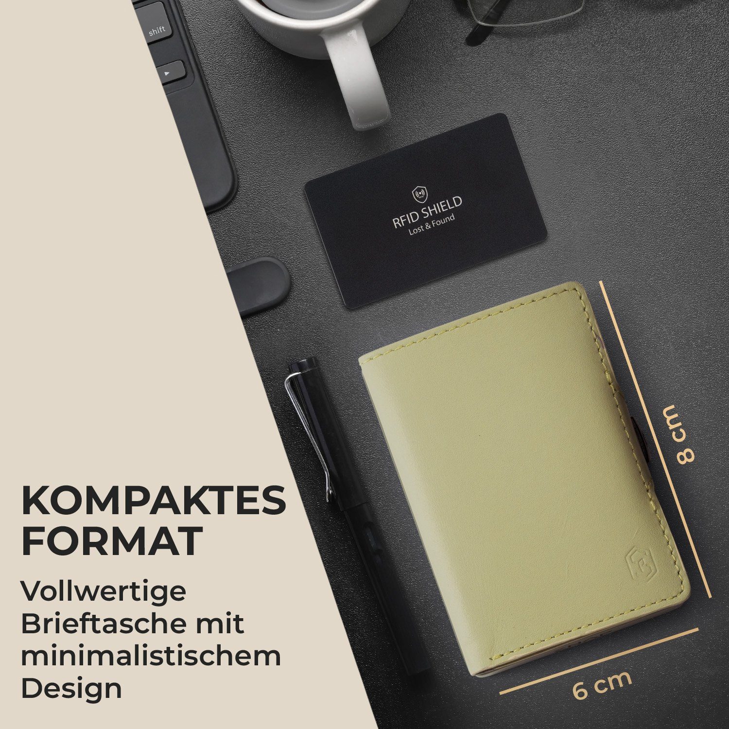 Slimpuro Geldbörse ZNAP Wallet (Set), Portemonnaie RFID-Schutz Bankkarten Geldscheine Münzen Damen Herren
