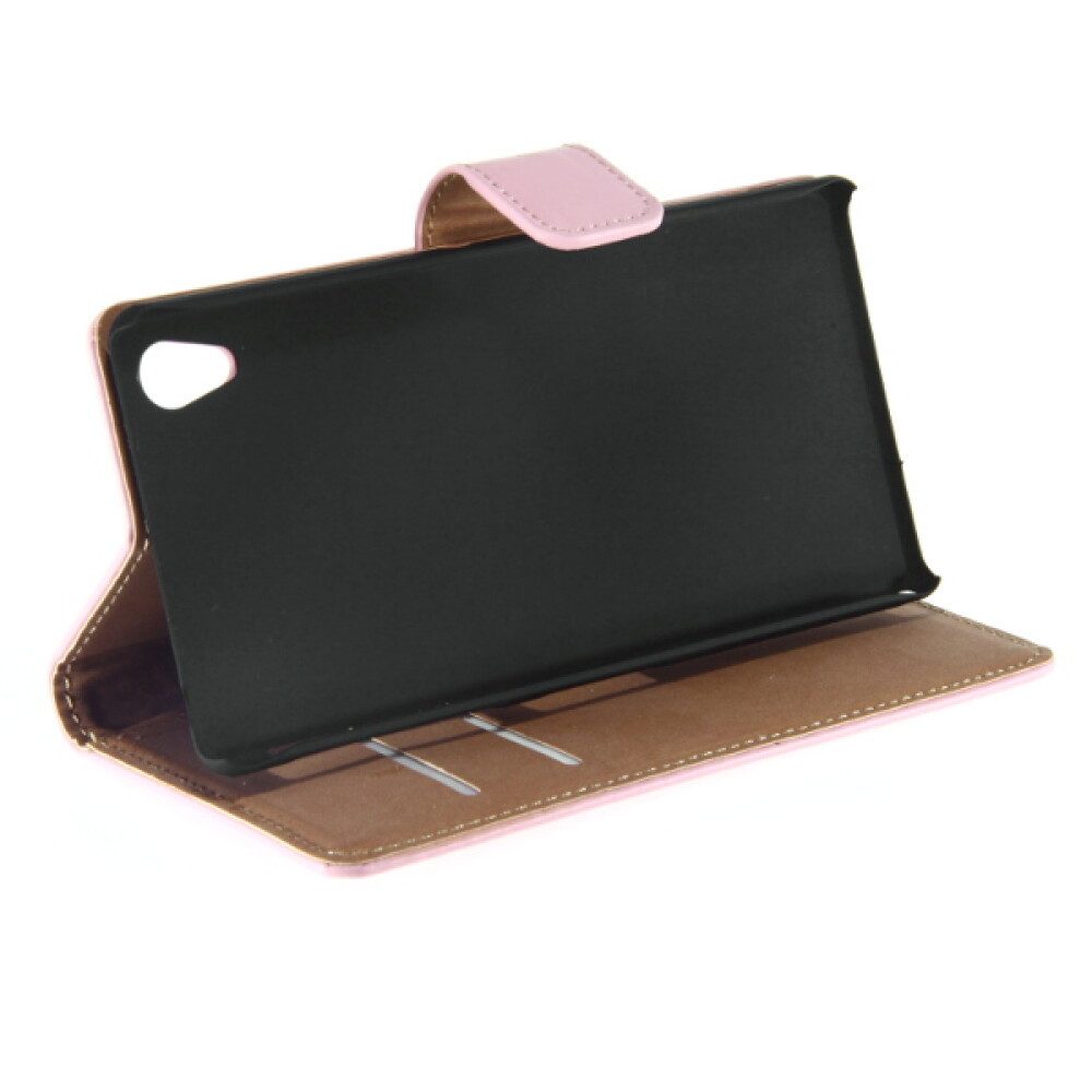 Handytasche Leder Handyhülle für Sony Xperia Z2 Rosa Schutzhülle 4250710552757 (Book Cover)