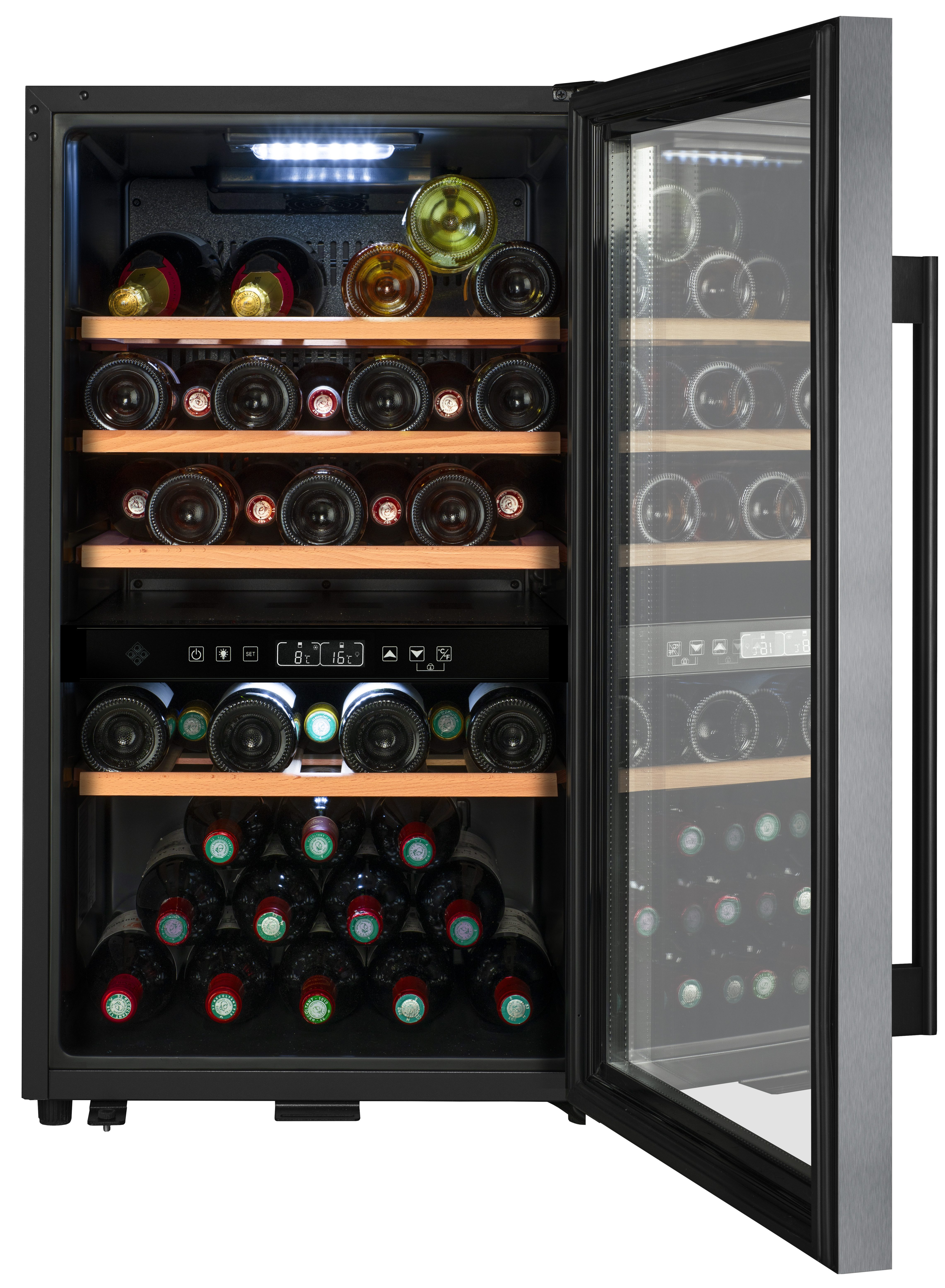 La Sommelière Weintemperierschrank ECS51.2Z, für 49 Standardflaschen á 0,75l,2 Zonen, SMART, freistehend