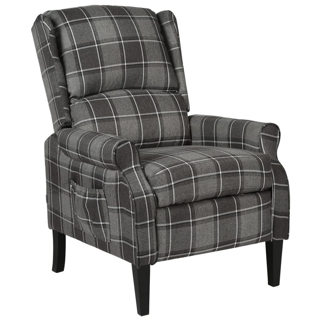 vidaXL Sessel Relaxsessel Verstellbar Grau Stoff günstig online kaufen