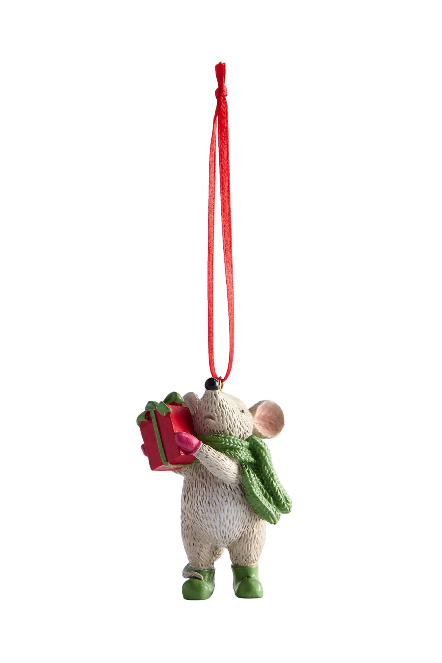 Next Hängedekoration Christbaumkugel, Maus/Geschenk (1 St)