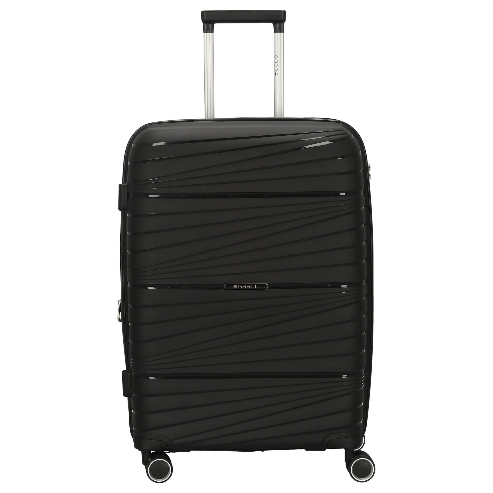 Gabol Koffer Kiba - 4-Rollen-Trolley 66 cm M (black), 4 Rollen