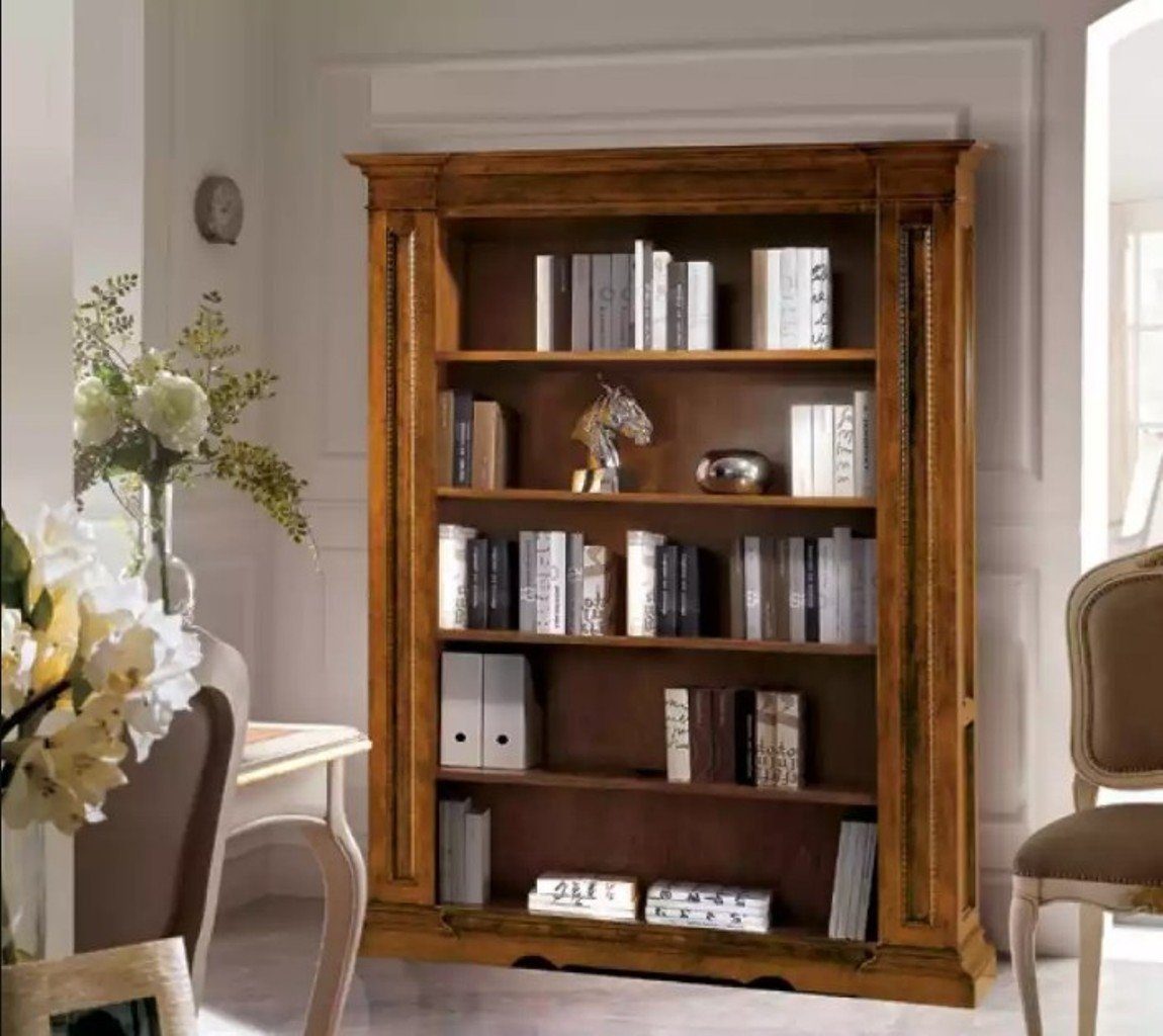 JVmoebel Bücherregal Klassisches Braunes Arbeitszimmer Holzmöbel Bücherregal Regal, 1-tlg., Made in Europa