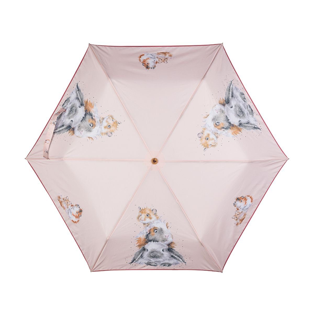 Wrendale Taschenregenschirm Wrendale Designs Taschen-Regenschirm Hase Piggy und seine Freunde