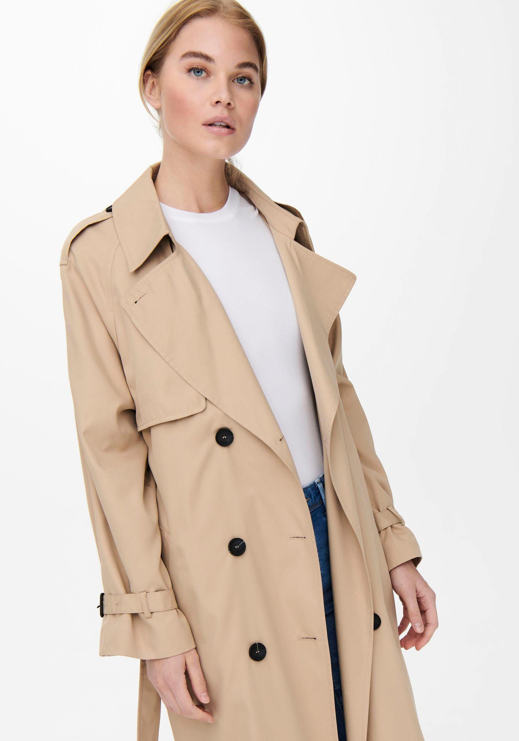 Trenchcoat B. ONLCHLOE OTW ONLY TRENCHCOAT DOUBLE NOOS