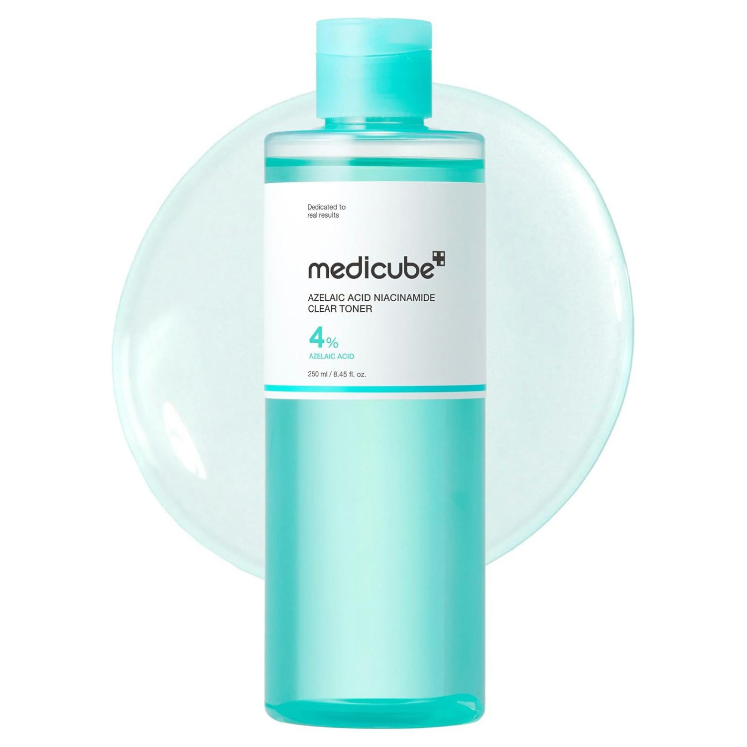 Medicube Toner Azelaic Acid Niacinamide Clear Toner 250 ml, Korean Skincare K-Beauty Klärt das Hautbild, verfeinert Poren und gleicht, sichtbare Pigmentungleichmäßigkeiten aus