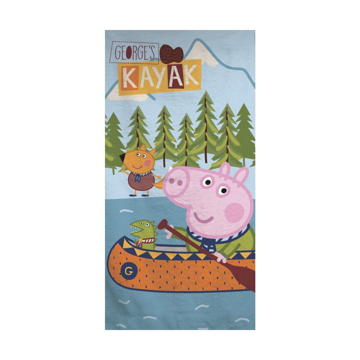 Peppa Pig Банные полотенца Peppa Wutz Badetuch 70x140cm – Kayak Strandtuch Design, 100% Baumwolle (1-St)