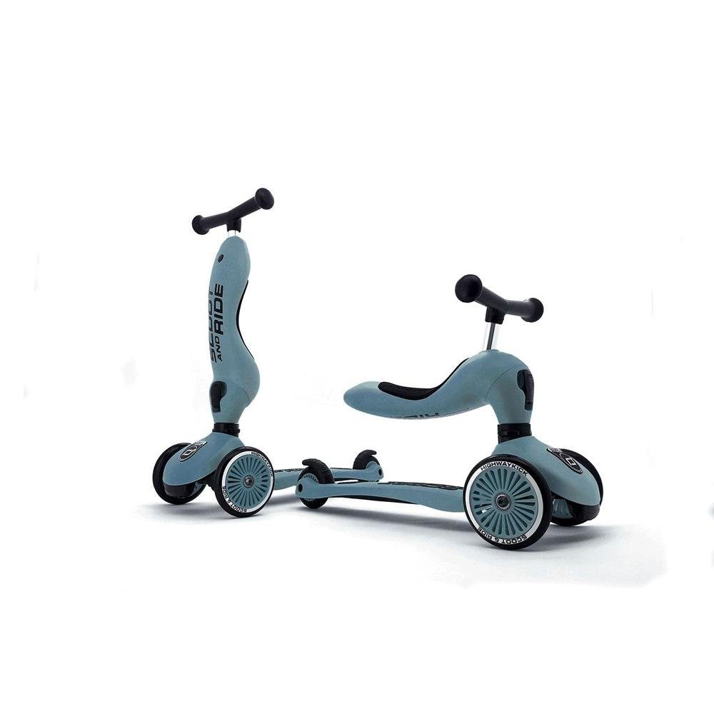 Scoot and Ride Dreiradscooter Scooter Highwaykick 1, Steel, Kinderroller, Kinderfahrzeug, Blau