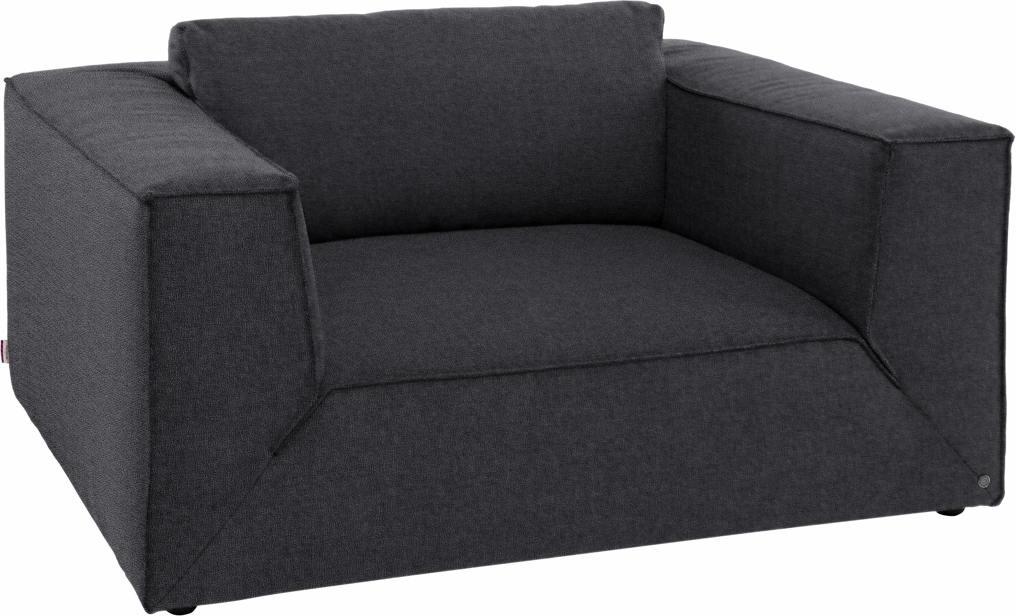 TOM TAILOR HOME Loveseat BIG cm extra Sitztiefe, Breite große 147 bequemen Stegkissen, mit STYLE, CUBE