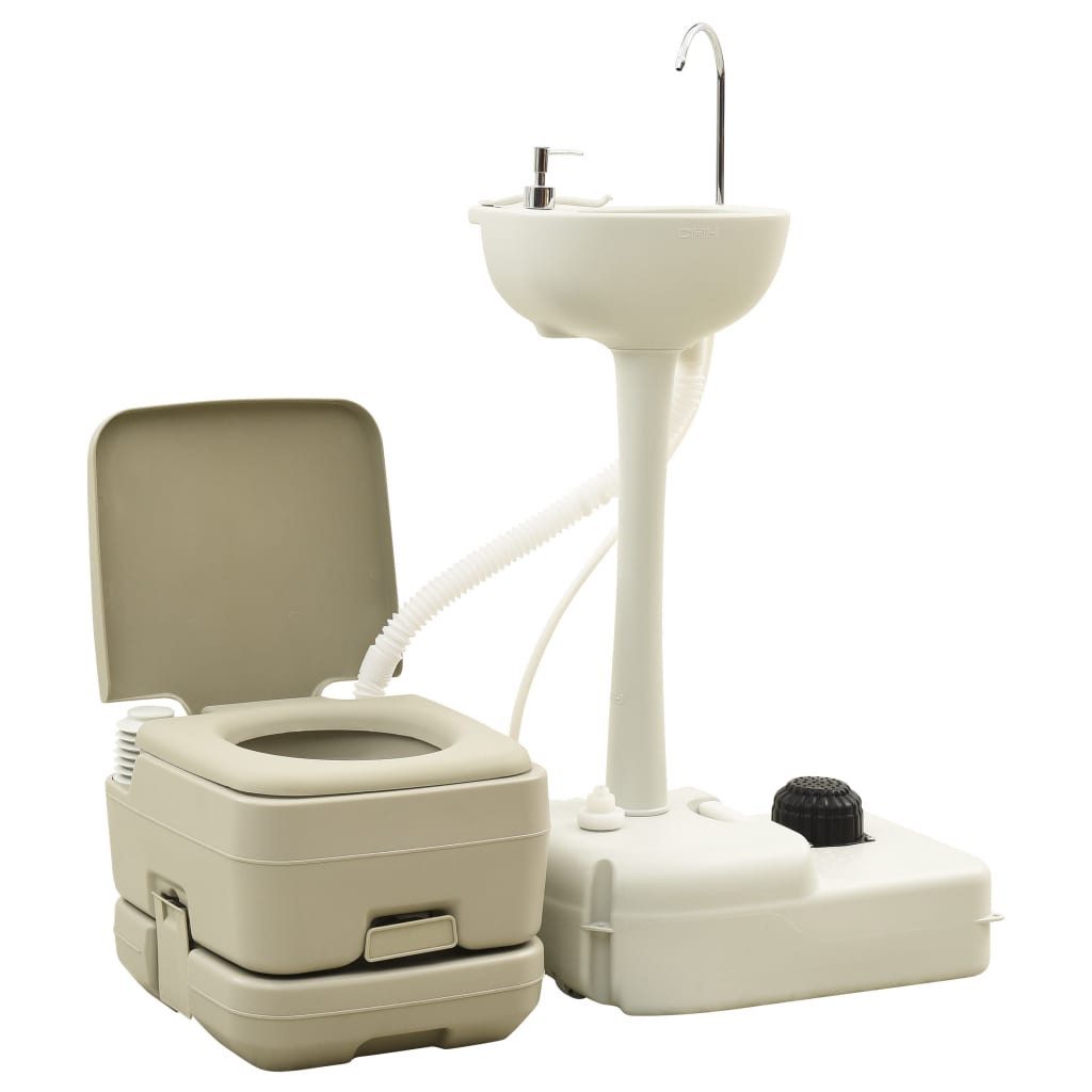 vidaXL Wassertank Campingtoilette 10+10L und Handwaschbecken günstig online kaufen