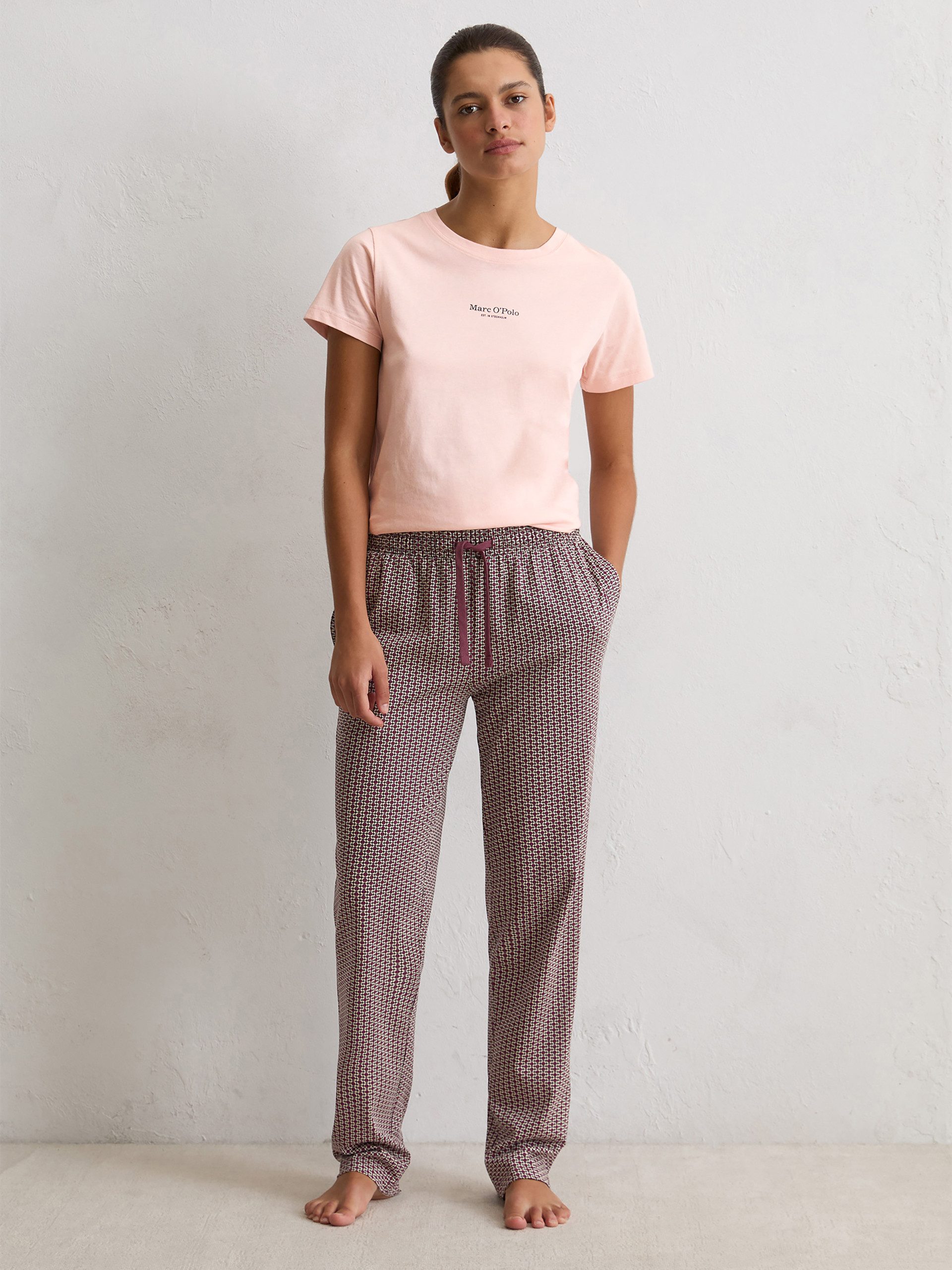 Marc O'Polo Pyjamahose Mix N Match Cotton schlaf-hose pyjama schlafmode