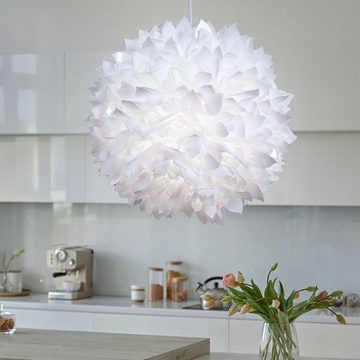 etc-shop LED Pendelleuchte, Leuchtmittel inklusive, Warmweiß, Pendel Leuchte Decken Hänge Lampe Blüten Kugel im Set