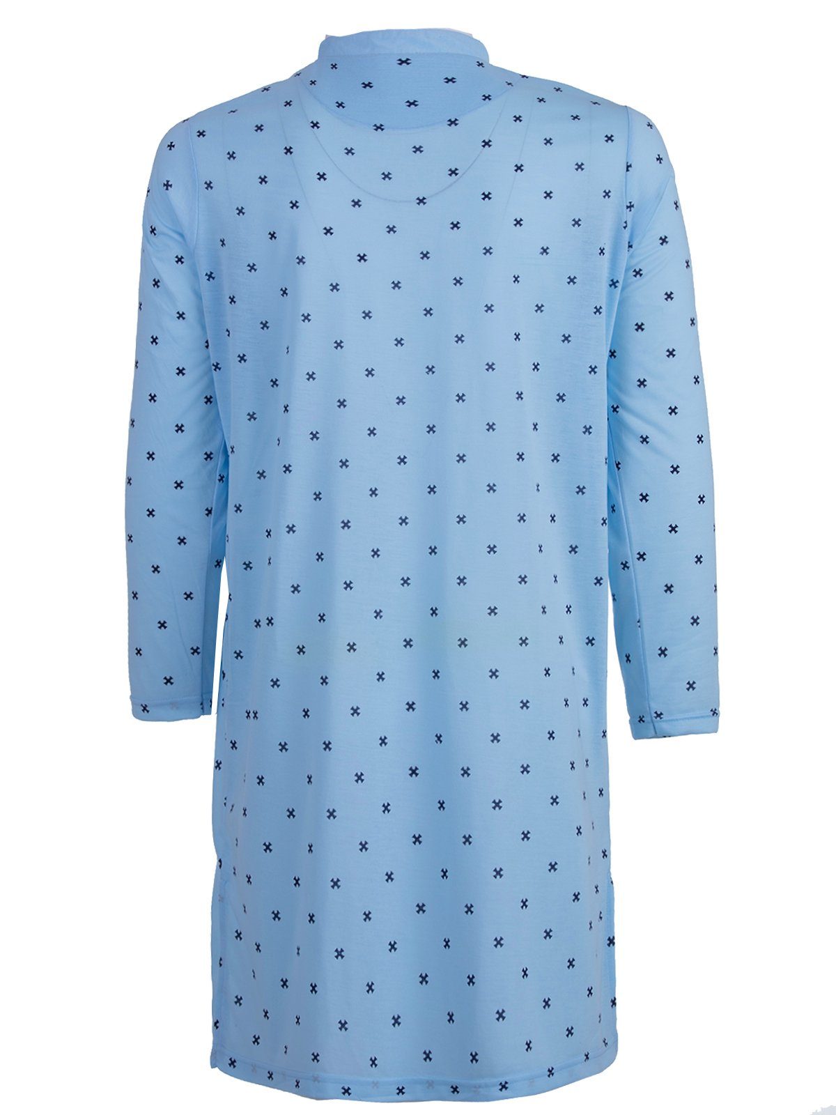 Lucky Nachthemd Nachthemd Langarm - Stehkragen