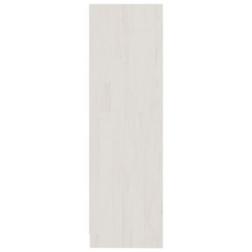 furnicato Bücherregal Weiß 70x33x110 cm Massivholz Kiefer