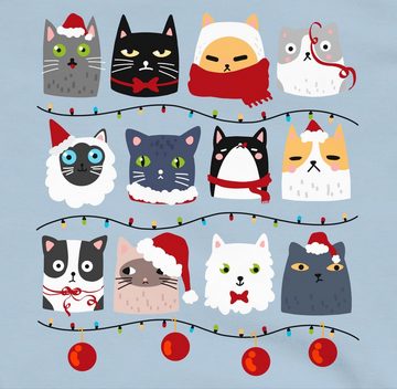Shirtracer Hoodie Katzen zu Weihnachten Weihnachten Kleidung Kinder