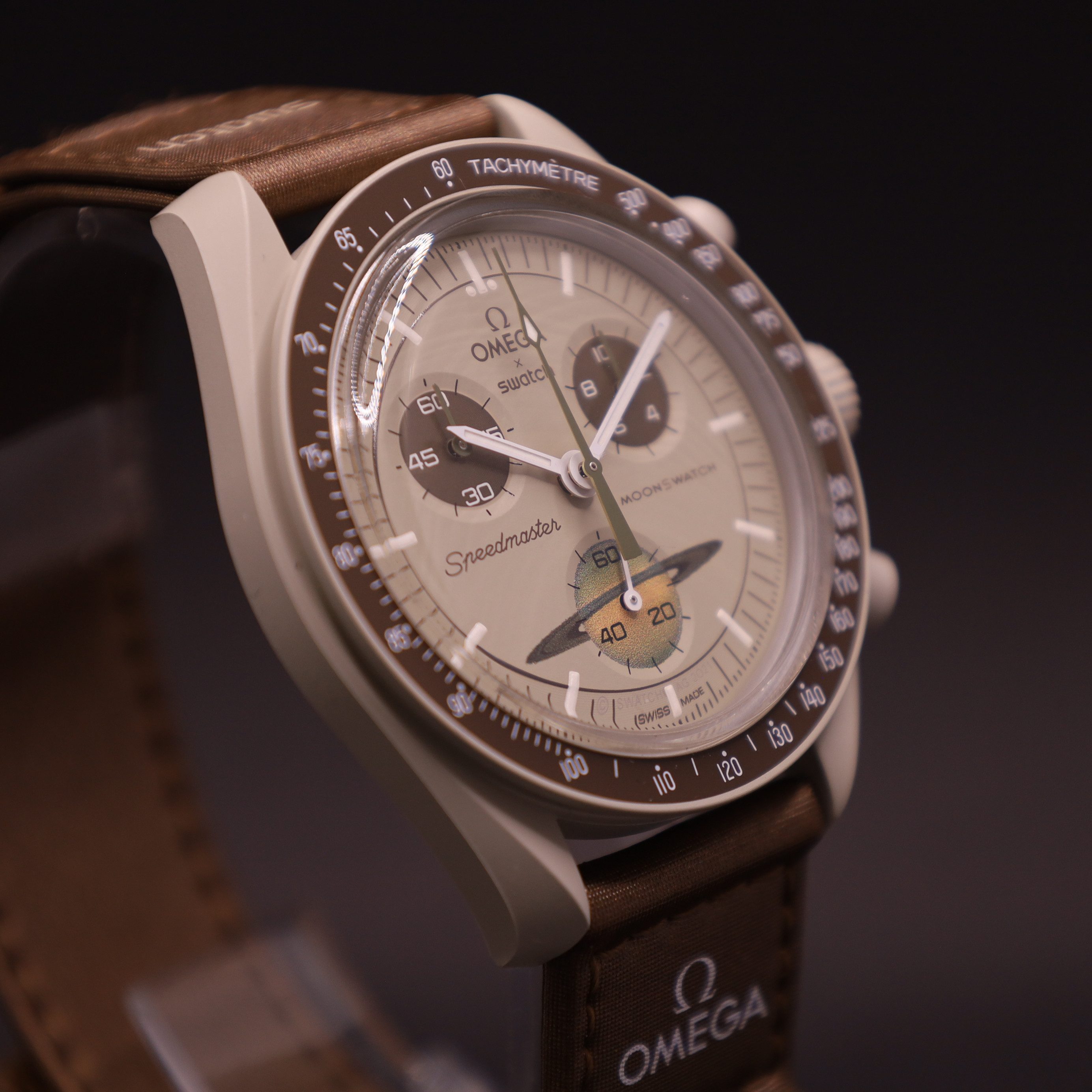Swatch Chronograph Omega Swatch Bioceramic Moonswatch Mission To Saturn – Bild 4 von 5