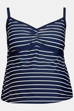 Ulla Popken Tankini Bellieva-Tankini Ringel Raffung