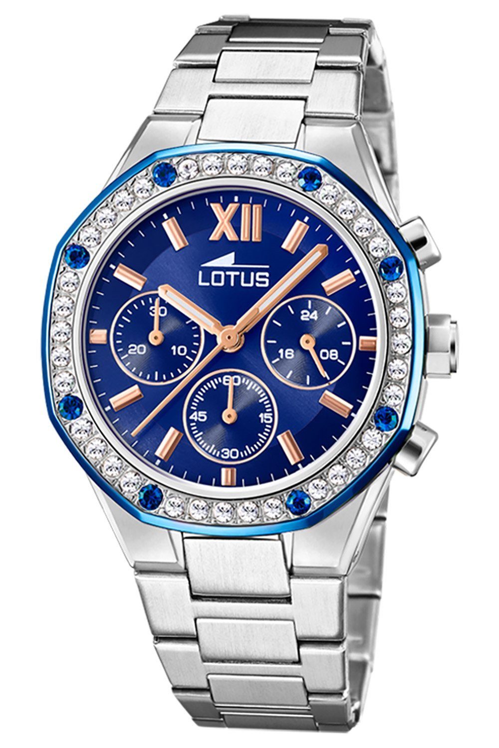 Lotus Blau Chronograph Excellent Quarzuhr