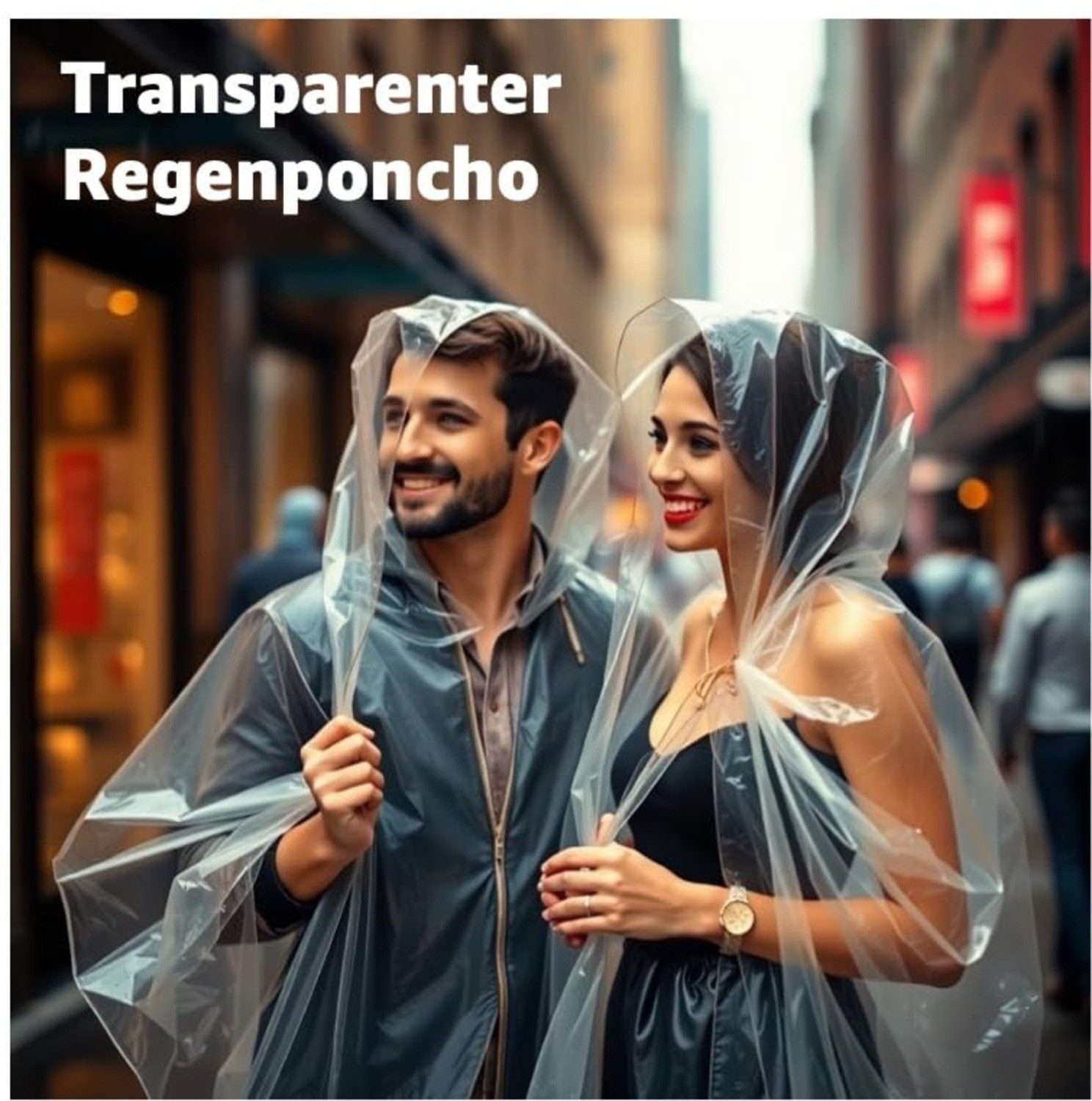 Outdoorn Regenponcho 6x Einweg Regenjacke & Regenponcho mit Kaputze - Einma günstig online kaufen
