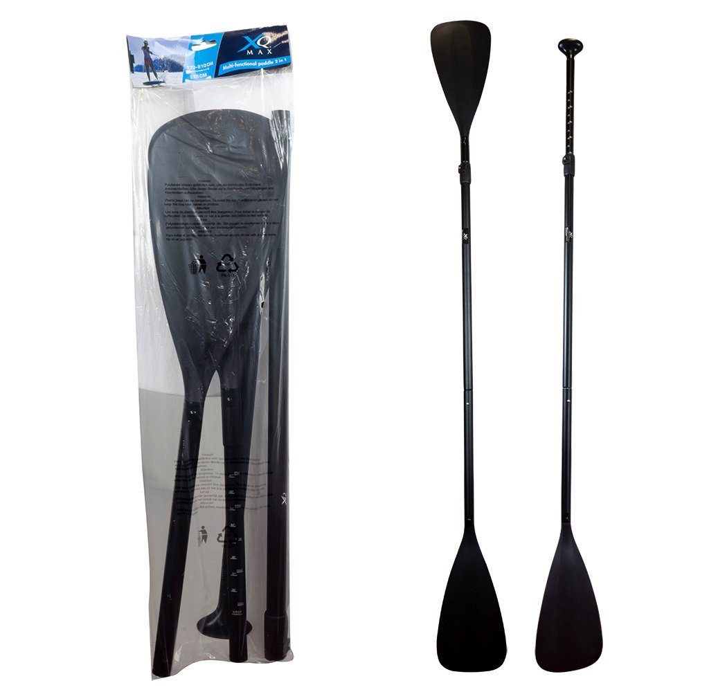 Trendyshop365 Multifunktions SUP-Paddel, (4-St., (2x bis (Stechpaddel, Schaft), Aluminium Kombi-Paddel Kayak-Paddel) 225cm Ruderblatt 2x