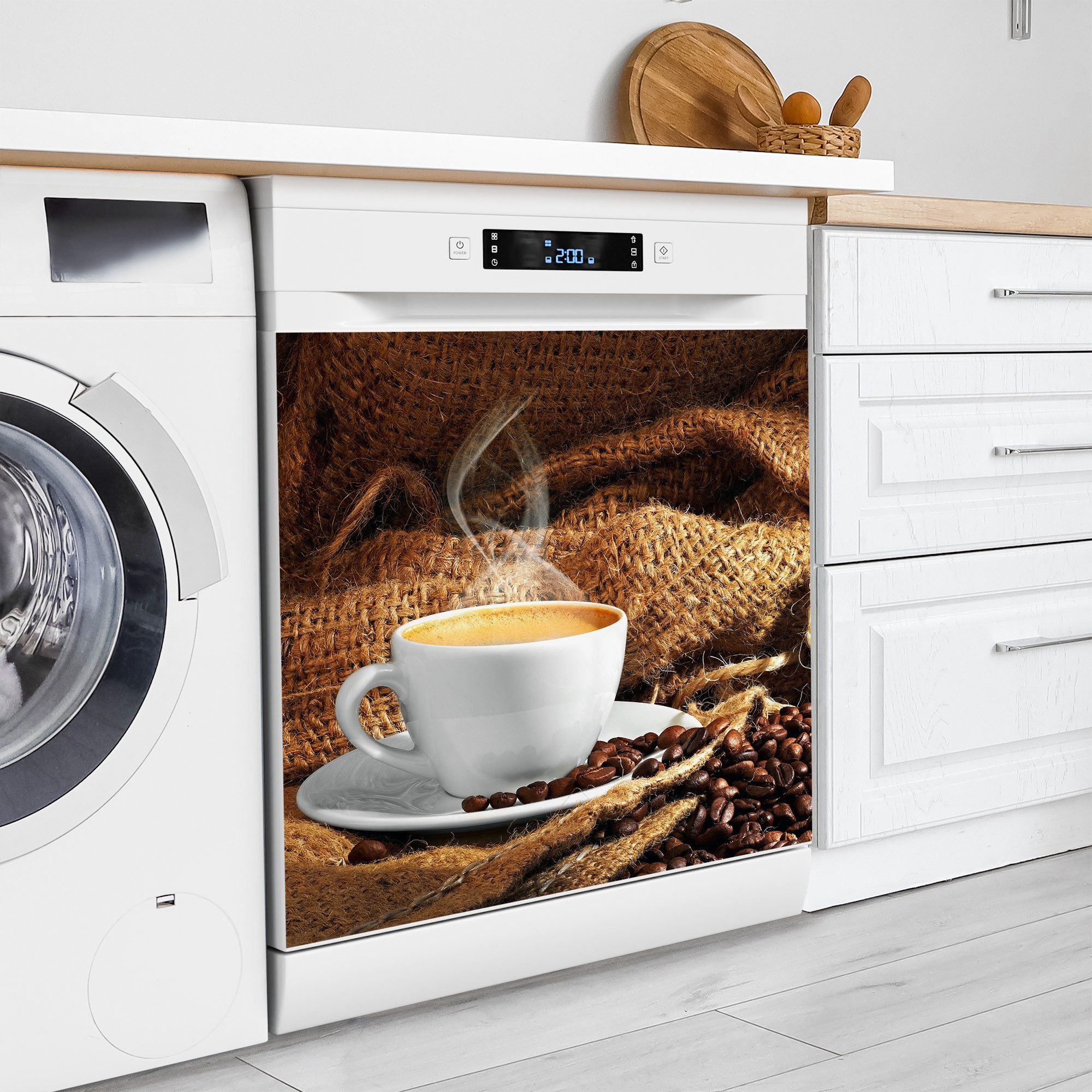 DEQORI Magnetfolie 'Espresso Eleganz', Spülmaschine Magnetmatte günstig online kaufen