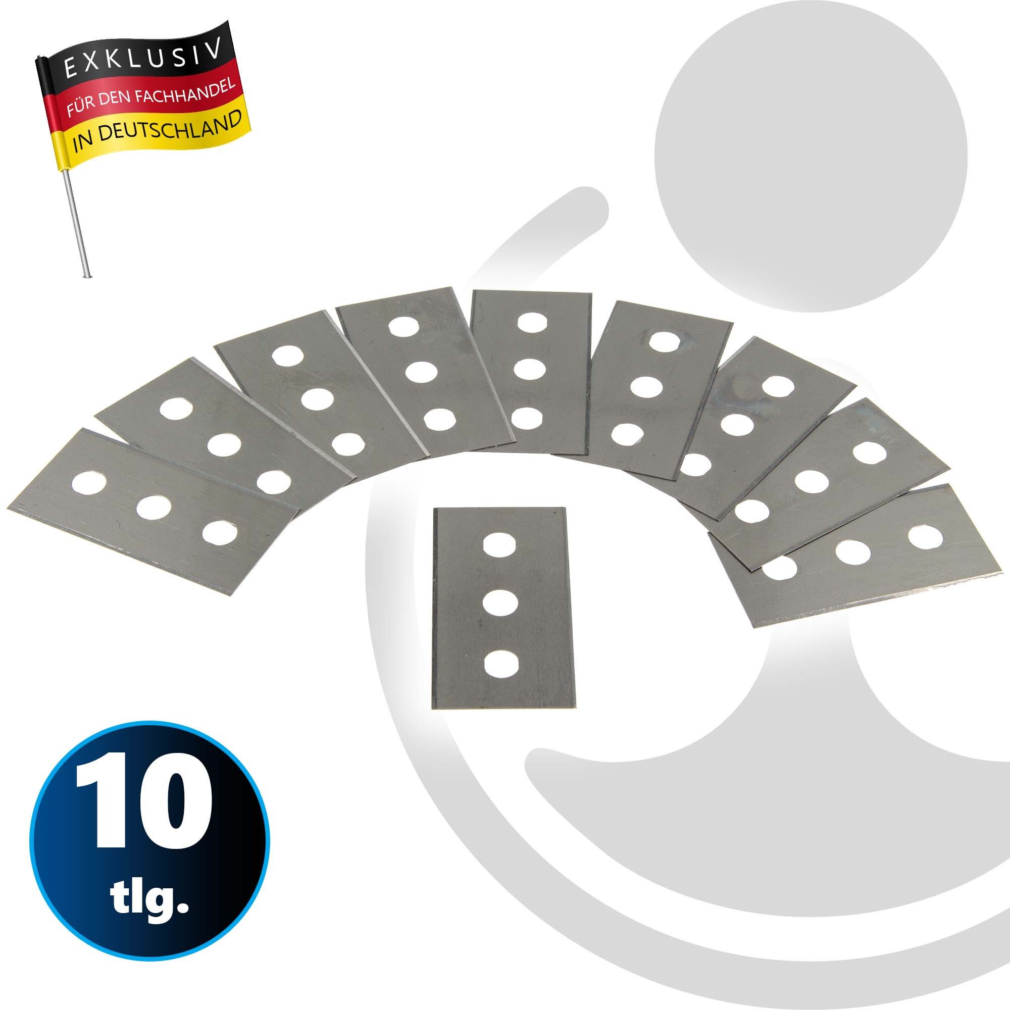 MASTERPROOF PROFESIONAL Schaberklinge Ersatzklingen 10-teilig, für Glas-Kochfeld-Schaber, Ceranfeldschaber