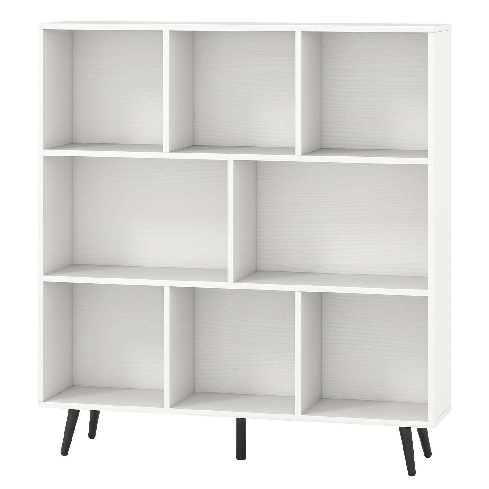 COSTWAY Bücherregal, Holz, Standregal mit 3 günstig online kaufen