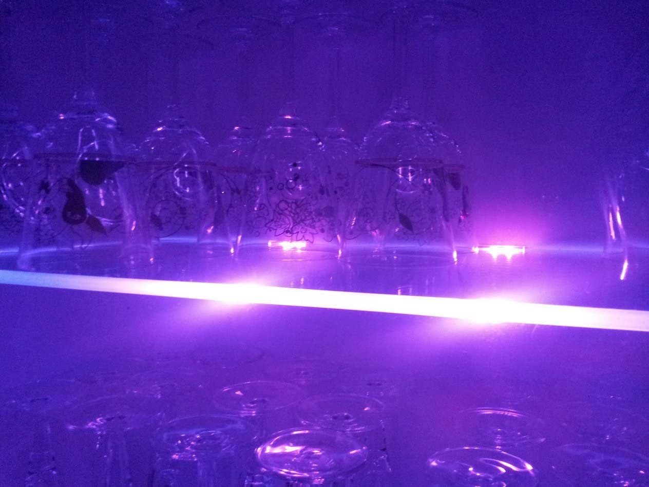 Set RGB Glaskantenbeleuchtung LED Glaskantenbeleuchtung, I 2er Schrankbeleuchtung Glasbodenbeleuchtung 5022-02 inkl. TRANGO Vitrinenbeleuchtung, Möbelbeleuchtung LED Fernbedienung Farbwechsel I I LED Clips
