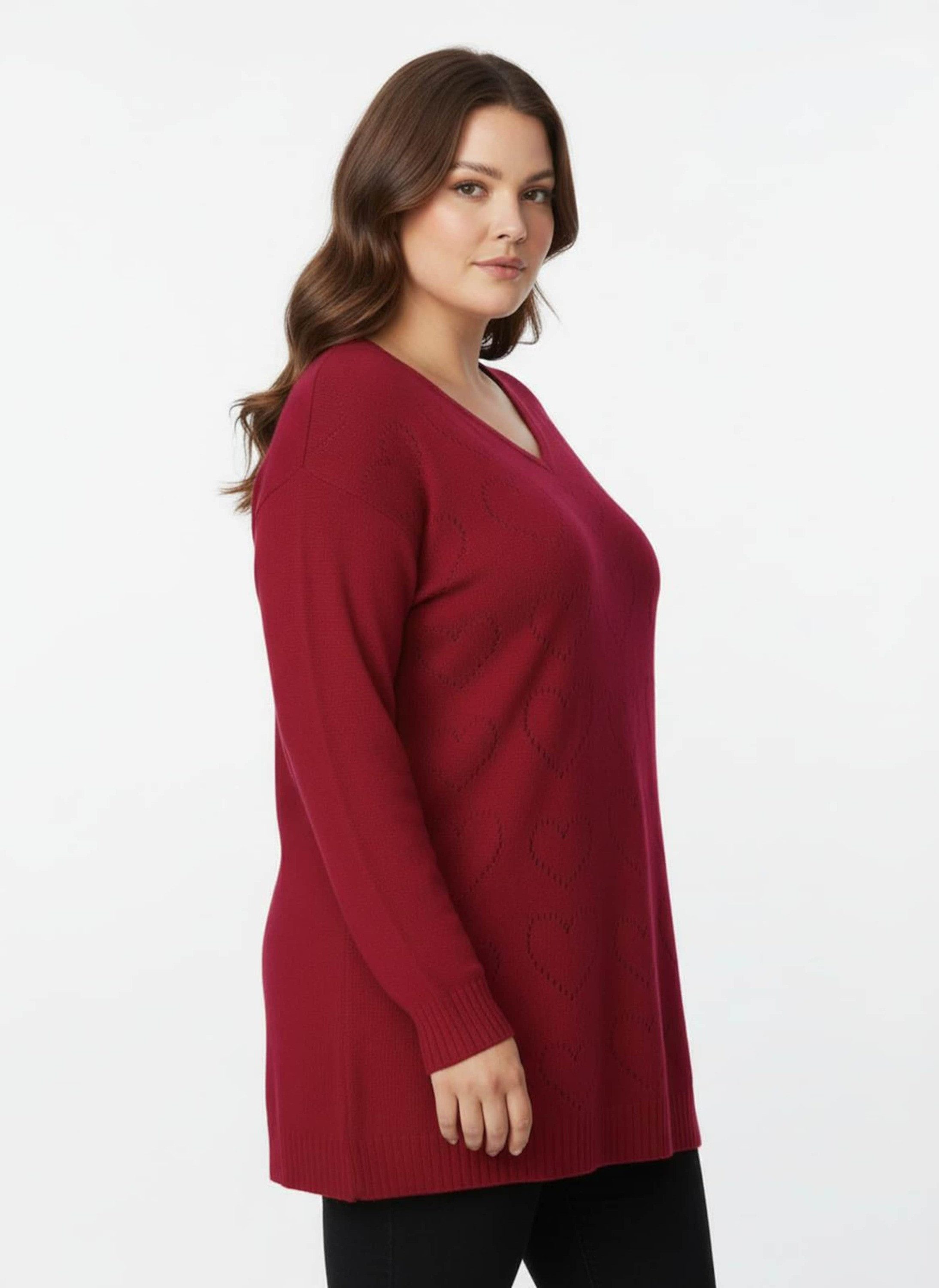 Sieh an! Strickpullover Longpullover Langarm Ajour, Jersey günstig online kaufen