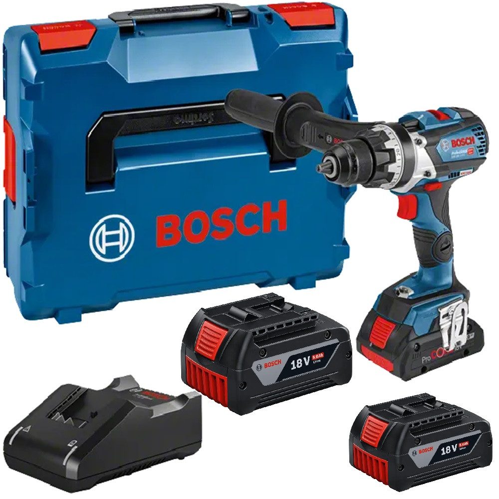 BOSCH Akku-Bohrschrauber GSR 18V-110 C inkl. 3x5.0Ah Akku + Ladegerät, 18 V V, (Set)